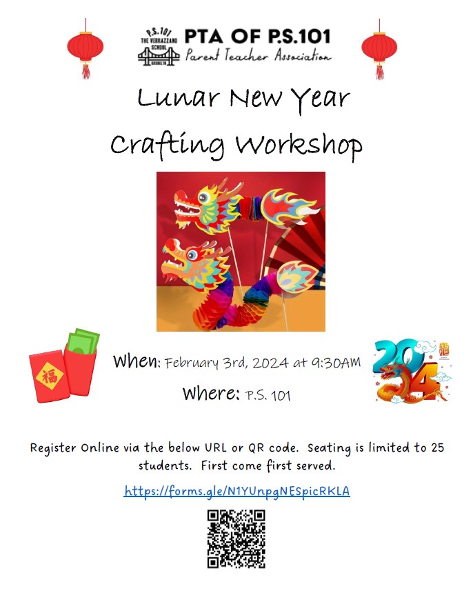 flyer image of PTA Lunary New Year Workshop